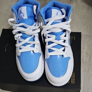 Kids Blue and White Sneakers
